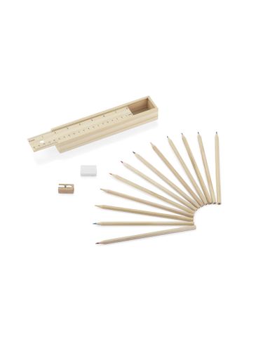 Piórnik z kredkami 12 szt. KRASI