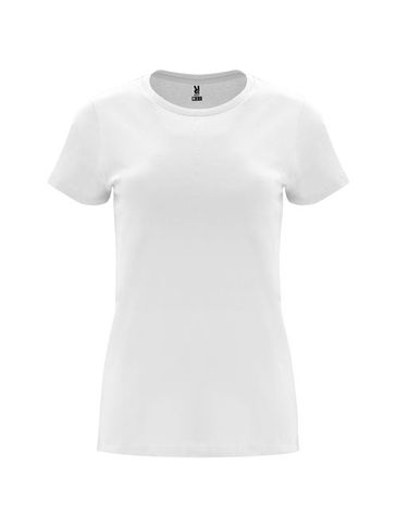 Capri koszulka damska z krótkim rękawem, biały