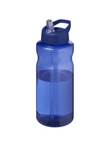 H2O Active® Eco Big Base bidon o pojemności 1 litra z wieczkiem z dzióbkiem, niebieski / niebieski