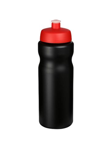 Bidon Baseline® Plus o pojemności 650 ml, czarny / czerwony