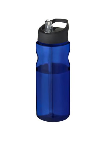 Bidon H2O Eco o pojemności 650 ml z wieczkiem z dzióbkiem, niebieski / czarny