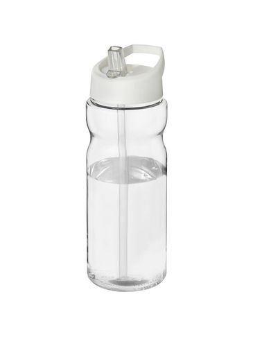 Bidon H2O Active® Base Tritan™ o pojemności 650 ml z dzióbkiem, przezroczysty bezbarwny / biały