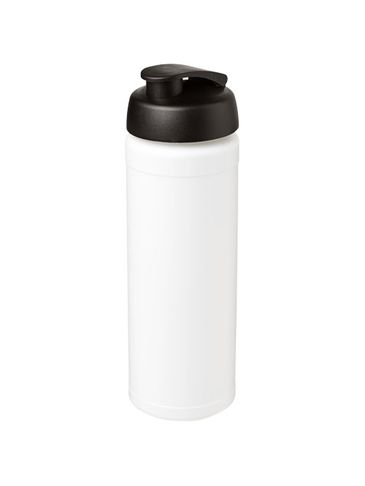 Bidon Baseline® Plus o pojemności 750 ml z wieczkiem zaciskowym i uchwytem, biały / czarny