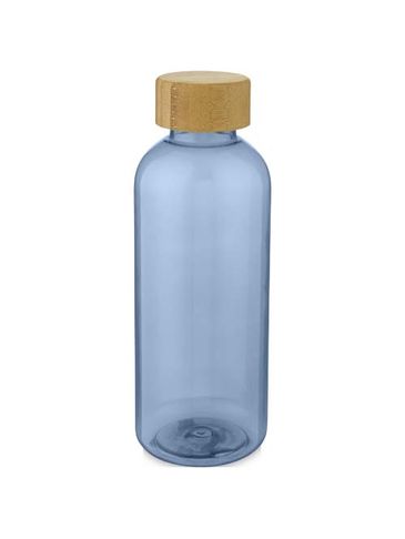 Bidon Ziggs o pojemności 650 ml z plastiku z recyklingu, niebieski przezroczysty
