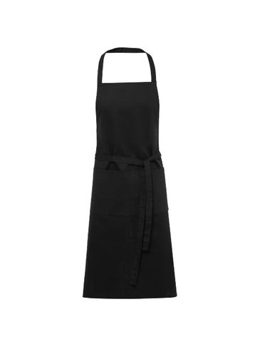 Orissa fartuch z bawełny organicznej o gramaturze 200 g/m², czarny