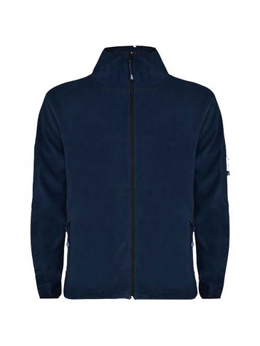 Luciane męska kurtka polarowa z zamkiem błyskawicznym na całej długości, navy blue