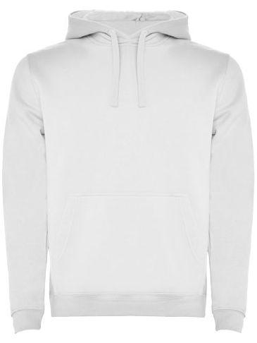 Urban męska bluza z kapturem, biały