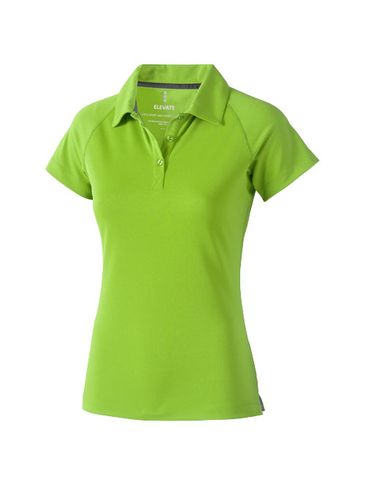 Damskie polo Ottawa z krótkim rękawem z dzianiny Cool Fit odprowadzającej wilgoć, zielone jabłuszko