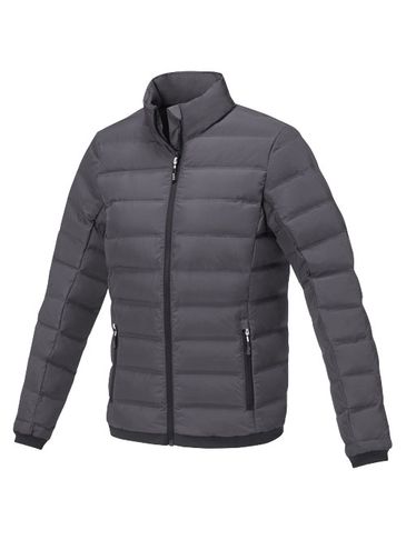 Macin damska ocieplana kurtka puchowa, szary sztormowy