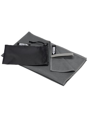 Pieter niezwykle lekki i szybko schnący ręcznik o wymiarach 30x50 cm z certyfikatem GRS, szary