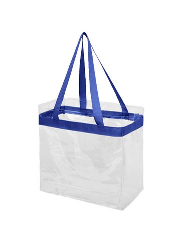 Torba Hampton, błękit królewski / przezroczysty bezbarwny