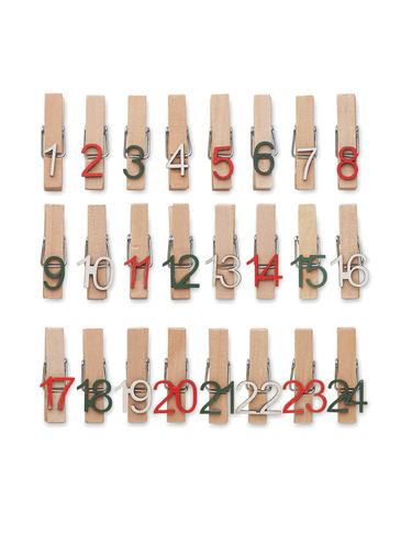 CLIPY - Kalendarz adwentowy 24 klipsy