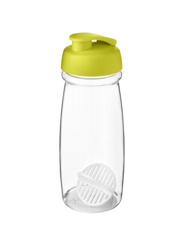 Shaker H2O Active Pulse o pojemności 600 ml, limonka / przezroczysty