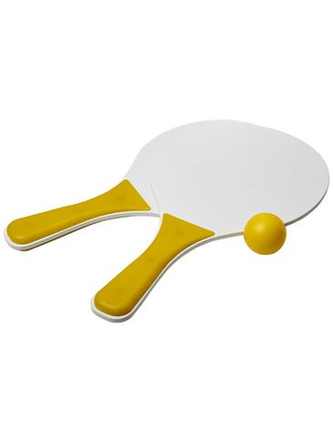 Zestaw do gier plażowych Bounce, żółty / biały