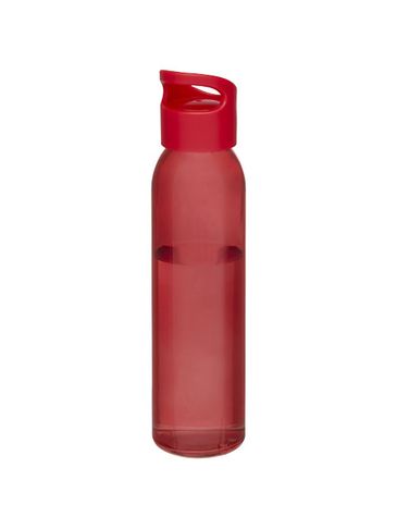 Bidon szklany Sky o pojemności 500 ml, czerwony