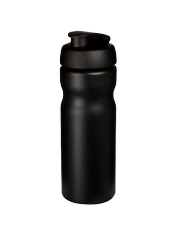 Bidon Baseline® Plus o pojemności 650 ml z otwieranym wieczkiem, czarny