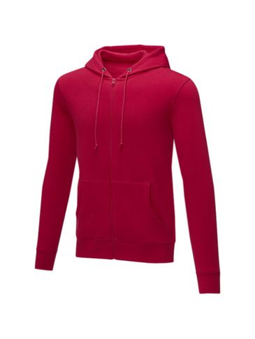 Theron męska zapinana na zamek bluza z kapturem, czerwony