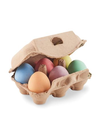 TAMAGO - 6 kredowych jajek w pudełku
