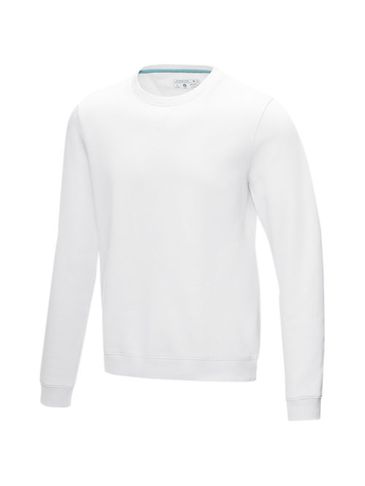 Męska organiczna bluza Jasper wykonana z materiałów pochodzących z recyklingu, biały