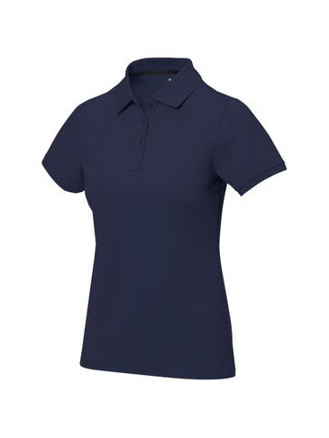 Damskie polo Calgary z krótkim rękawem, granatowy