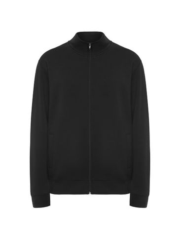 Ulan bluza unisex z zamkiem błyskawicznym na całej długości, czarny