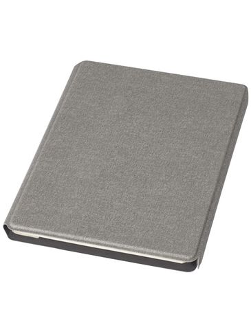 Notu teczka z notatnikiem do pisania, szary
