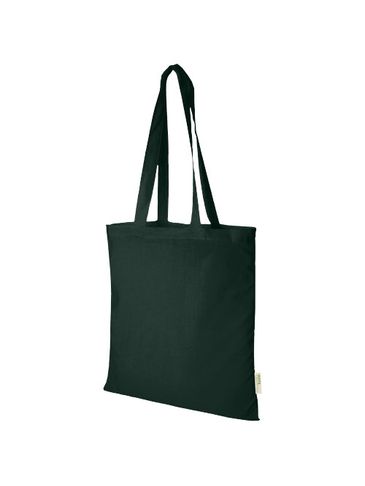 Orissa 100 g/m² organic cotton tote bag 7L, ciemnozielony