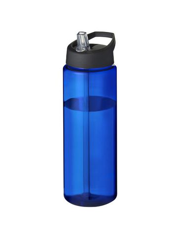 Bidon H2O Vibe o pojemności 850 ml z wieczkiem z dzióbkiem, niebieski / czarny