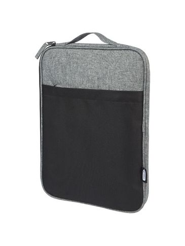 Reclaim 14-calowe etui na laptopa, dwa kolory, z recyklingu z certyfikatem GRS, 2,5 l, czarny / szary melanż