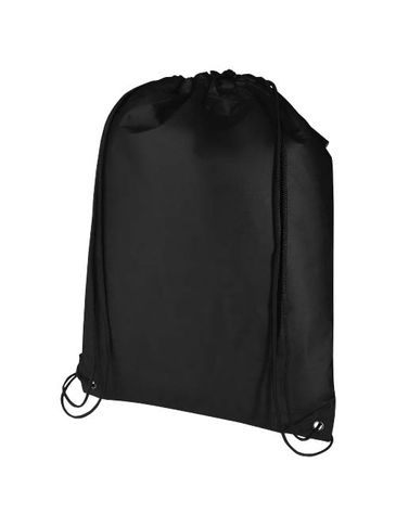 Evergreen torba ściągana sznurkiem o pojemności 5 l z włókiny z recyklingu z certyfikatem GRS, czarny