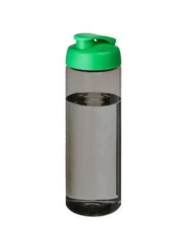 H2O Active® Eco Vibe 850 ml, bidon sportowy z odchylaną pokrywką, ciemnografitowy / zielony