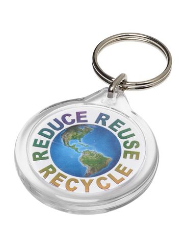 Okrągły brelok Orb I7, przezroczysty bezbarwny