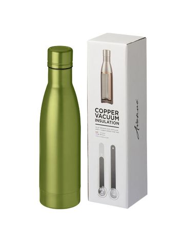 Vasa butelka z miedzianą izolacją próżniową o pojemności 500 ml, limonka