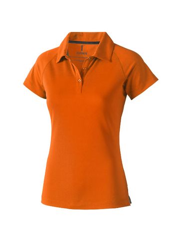 Damskie polo Ottawa z krótkim rękawem z dzianiny Cool Fit odprowadzającej wilgoć, pomarańczowy