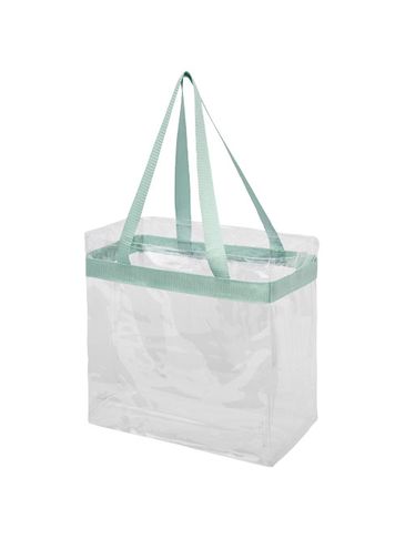 Torba Hampton, zielony miętowy / przezroczysty bezbarwny