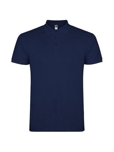 Star koszulka męska polo z krótkim rękawem, navy blue