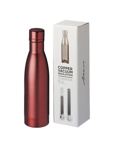 Vasa butelka z miedzianą izolacją próżniową o pojemności 500 ml, czerwony