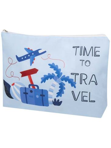 Ayla torba podróżna wykonana z PET z recyklingu z drukiem sublimacyjnym - duża, biały / biały