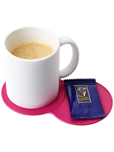 Podkładka podwójna wykonana z tworzywa sztucznego Sidekick, magenta