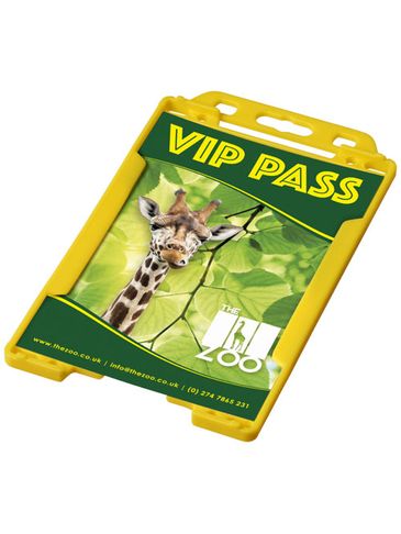 Uchwyt na plakietkę Pierre, żółty