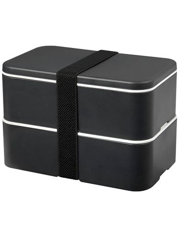 MIYO Renew dwuczęściowy lunchbox, gratnitowy / gratnitowy / czarny