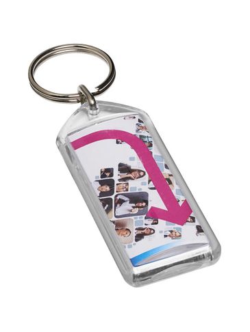 Brelok otwierany Stein F1, przezroczysty bezbarwny