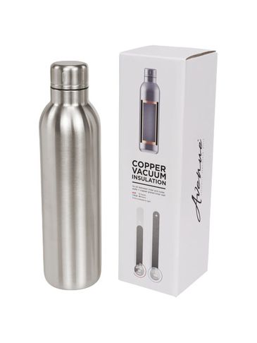 Sportowy bidon izolowany próżniowo Thor 510 ml, srebrny