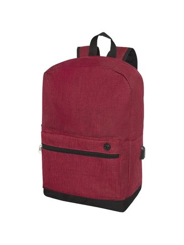 Biznesowy plecak na laptopa 15,6 cala Hoss, heather dark red