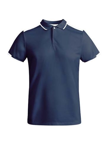 Tamil sportowa koszulka męska polo z krótkim rękawem, navy blue / biały