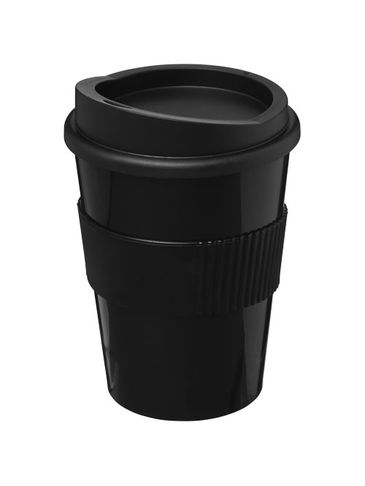 Kubek z serii Americano® Medio o pojemności 300 ml z uchwytem, czarny