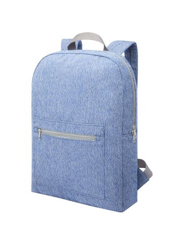 Pheebs plecak z powtórnie przetworzonej bawełny i poliestru, 450 g/m², granatowy melanż