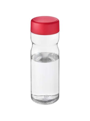 Butelka H2O Active® Eco Base 650 ml screw cap, przezroczysty / czerwony