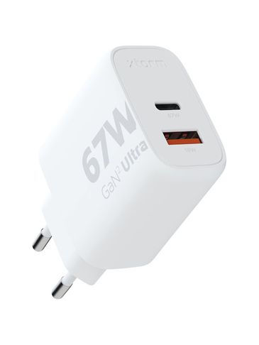 Xtorm XEC067 GaN² Ultra ładowarka ścienna o mocy 67 W, biały