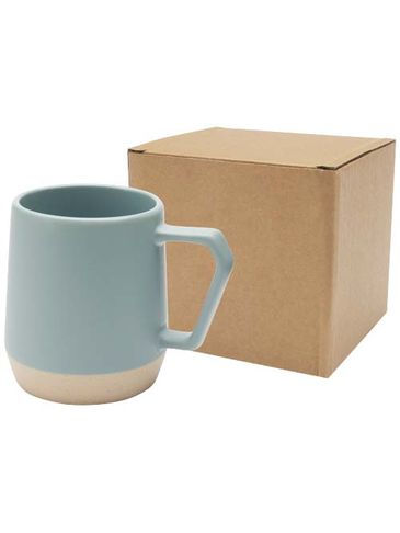 Dolce kubek ceramiczny o pojemności 300 ml z matowym wykończeniem, rafowo niebieski